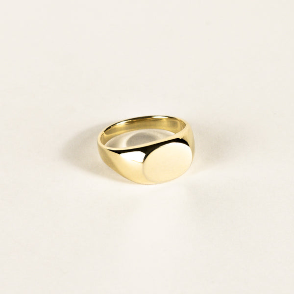 Bague chevalière classique or