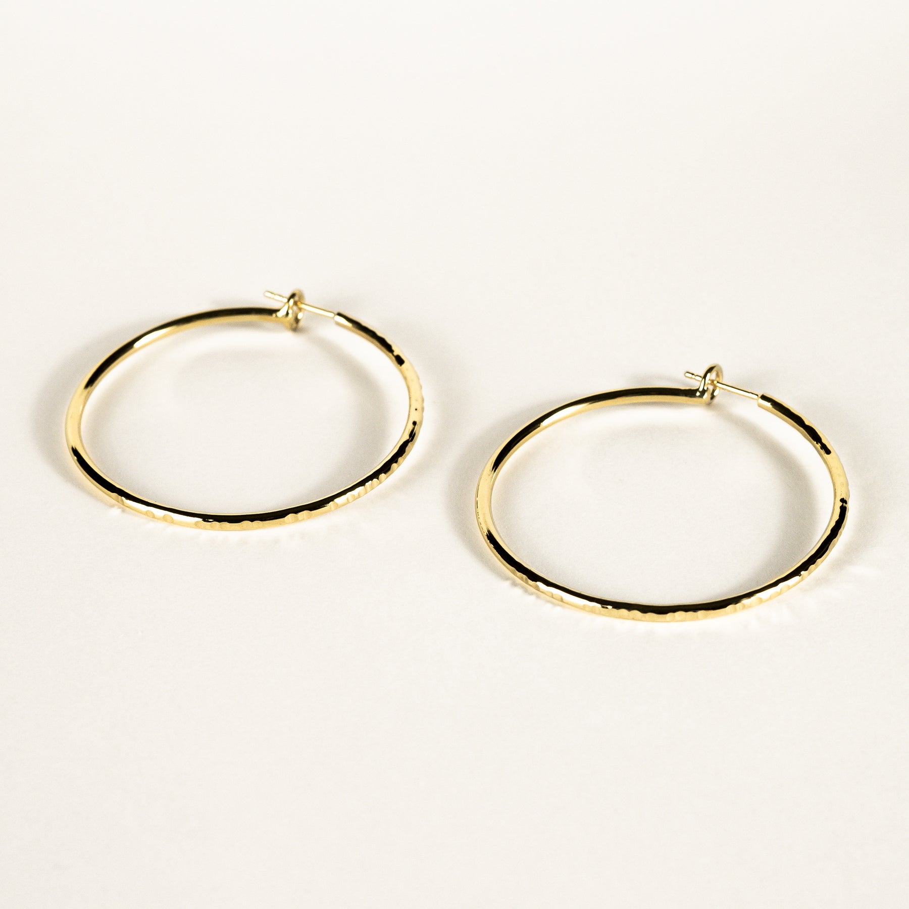 Azurite Gold Vermeil Hoops