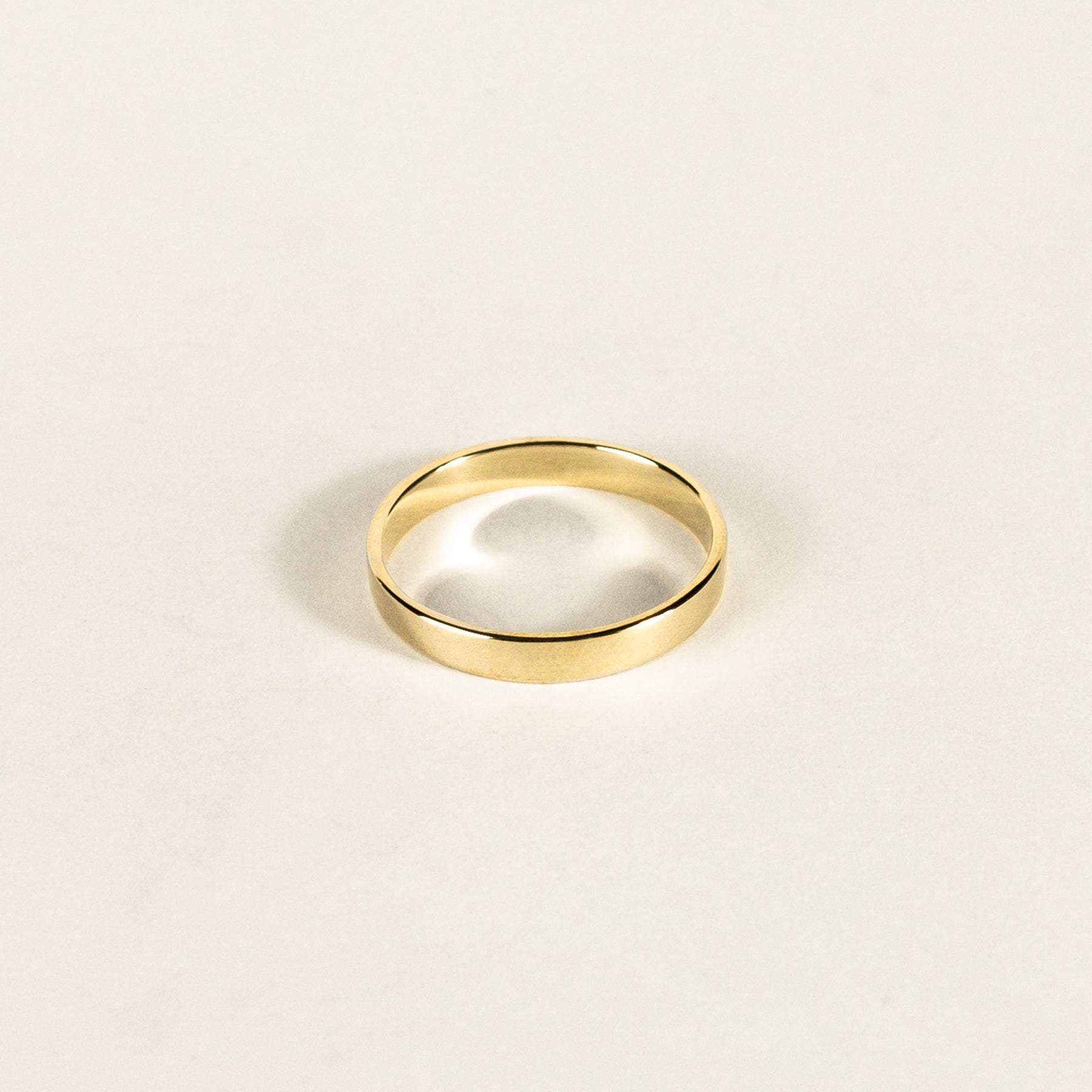 Small Flat Gold Ring