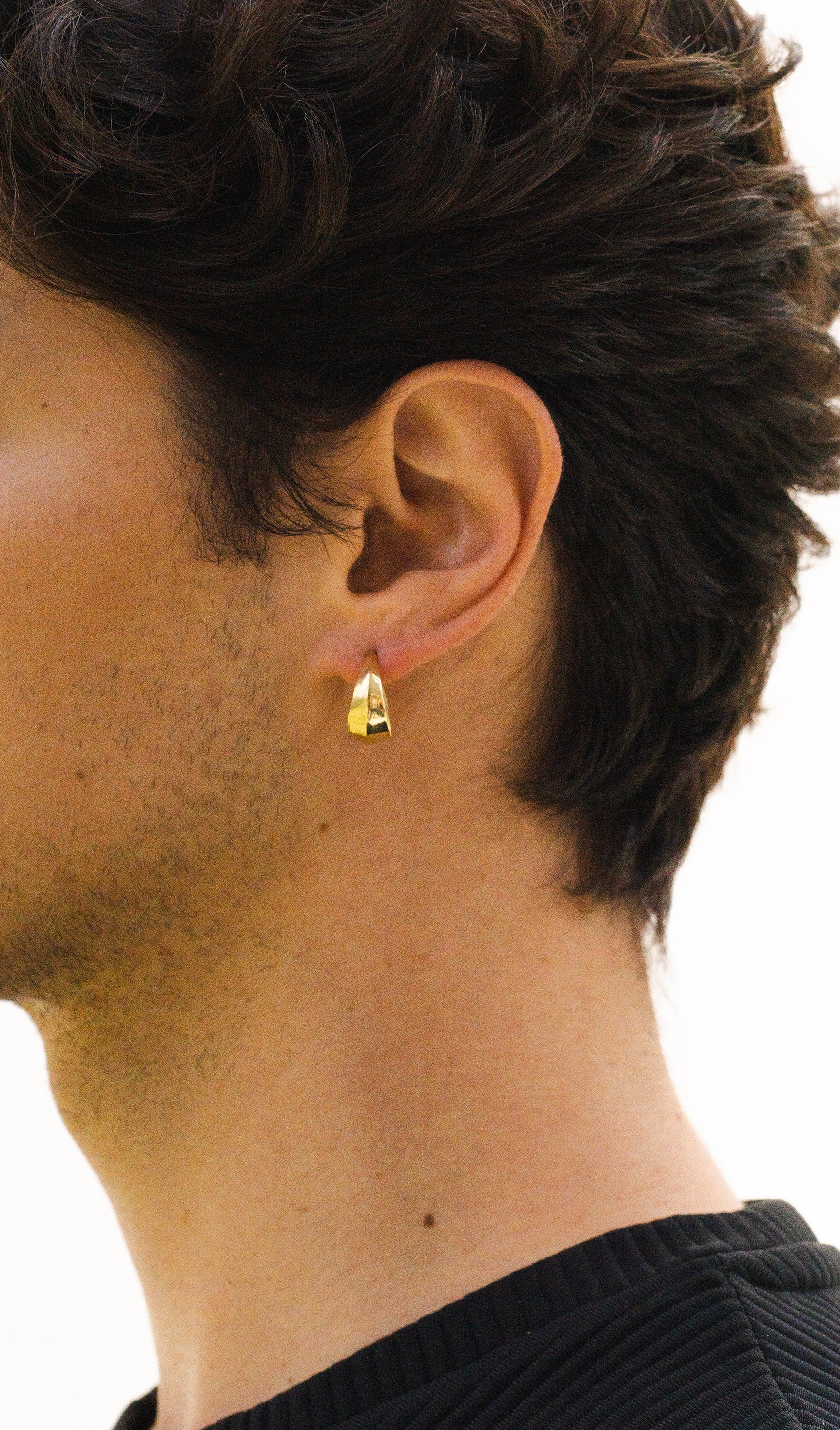 Petits hoops Dune or vermeil