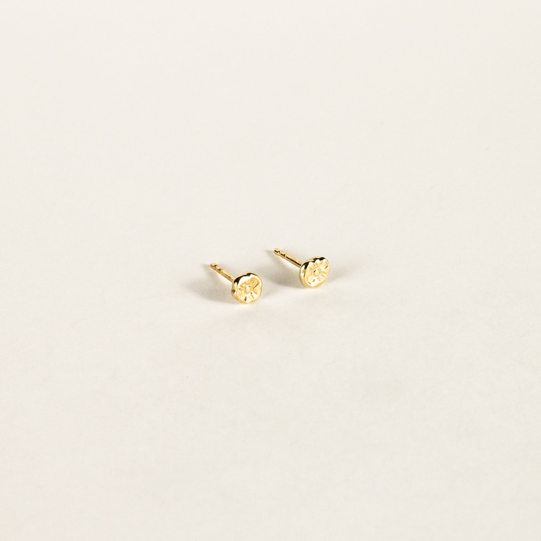 Flower Gold Vermeil Studs