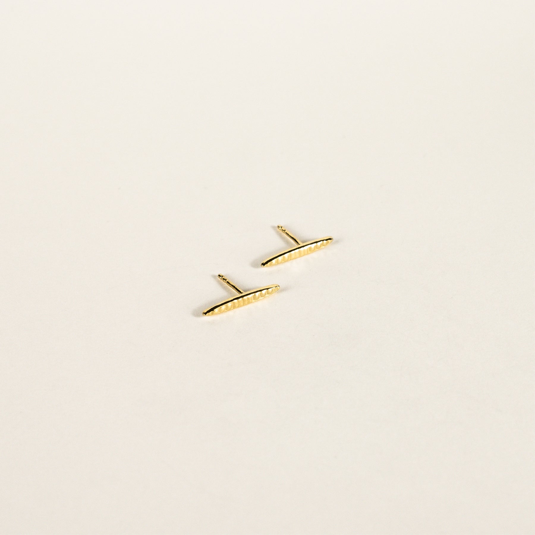 Orzo Gold Vermeil Studs