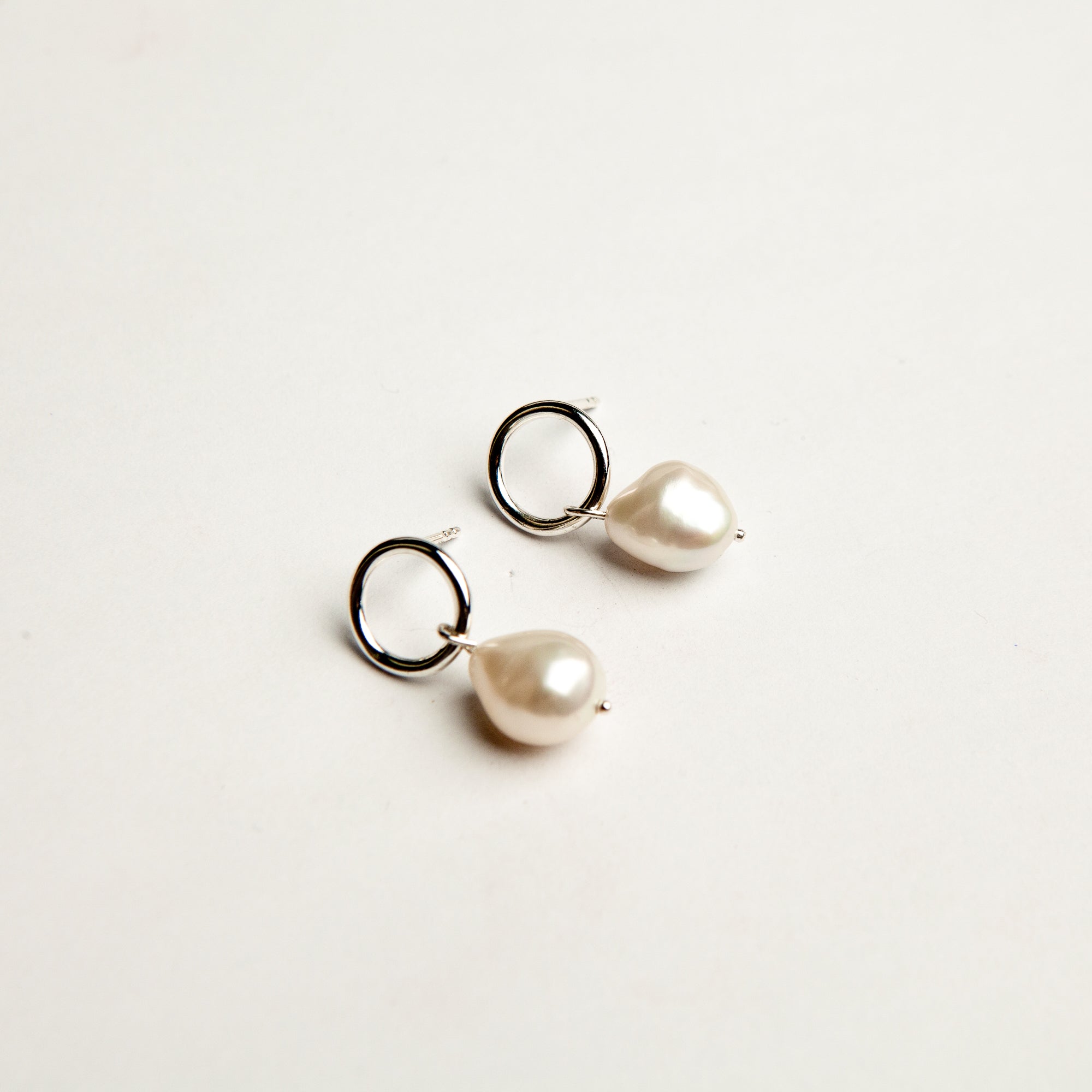 Pearl Pendant Studs